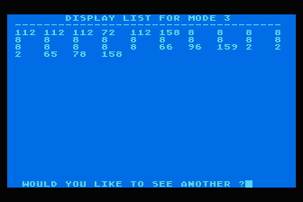 Tricky Tutorial No. 1 - Display Lists atari screenshot