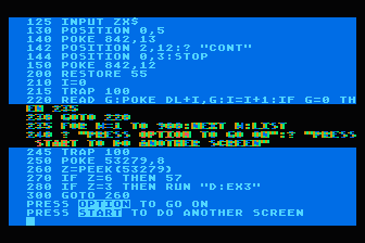 Tricky Tutorial No. 1 - Display Lists atari screenshot