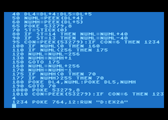 Tricky Tutorial No. 2 - Horizontal and Vertical Scrolling atari screenshot