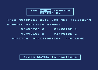 Tricky Tutorial No. 6 - Sound and Music atari screenshot