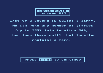 Tricky Tutorial No. 6 - Sound and Music atari screenshot