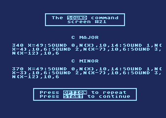 Tricky Tutorial No. 6 - Sound and Music atari screenshot