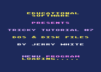 Tricky Tutorial No. 7 - DOS Utilities atari screenshot