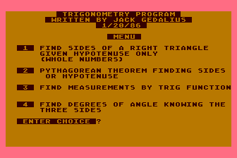 Trigonometry Program — screenshot 1