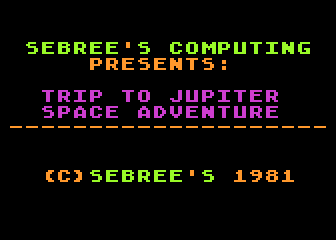 Trip to Jupiter atari screenshot