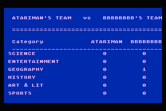 Trivia for the Trivial atari screenshot