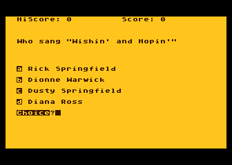 Trivia Master atari screenshot