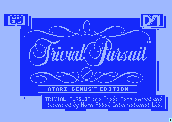 Trivial Pursuit atari screenshot
