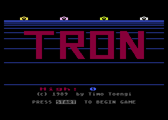 Tron atari screenshot