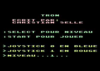 Tron atari screenshot