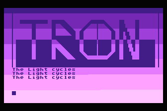 Tron - The Light Cycles atari screenshot