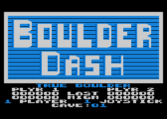 True Boulder atari screenshot