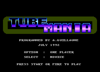 Tube Mania atari screenshot