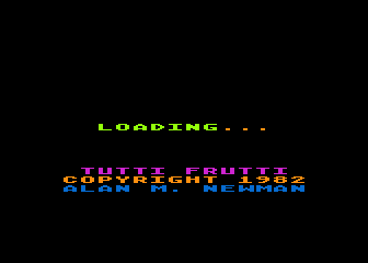 Tutti Frutti atari screenshot