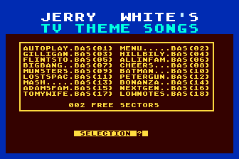 TV Theme Songs atari screenshot