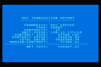 Tycoon atari screenshot