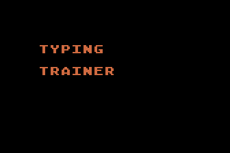 Typing Trainer atari screenshot