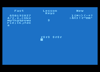 Typing Tutor atari screenshot