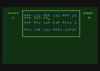 Typing Tutor / Word Invaders atari screenshot