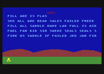 Typing Tutor / Word Invaders atari screenshot