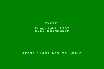 Typit atari screenshot