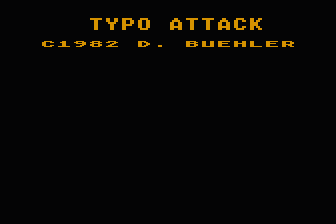 Typo Attack atari screenshot