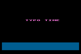 Typo Time atari screenshot