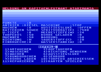 U91 - Das Boot atari screenshot