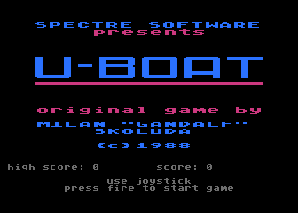 U-Boat atari screenshot