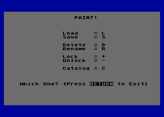 U-Paint atari screenshot