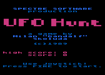 UFO Hunt atari screenshot