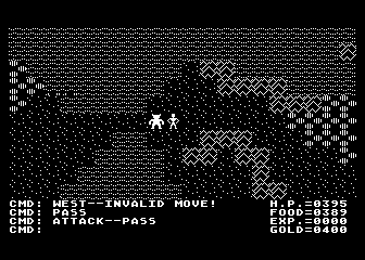 Ultima II atari screenshot