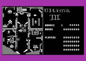 Ultima III Pinball atari screenshot