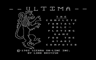 Ultima I atari screenshot