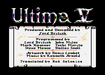 Ultima V atari screenshot