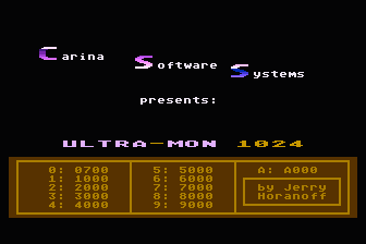 Ultra-Mon 1024 atari screenshot