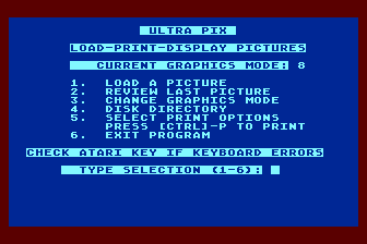 Ultra Pix atari screenshot