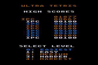 Ultra Tetris atari screenshot