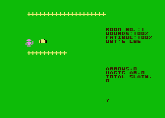 Dunjonquest - Upper Reaches of Apshai atari screenshot