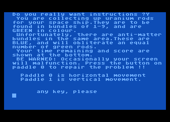 Uranium Core atari screenshot