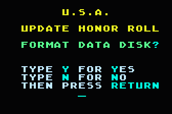US Adventure Honor Roll Demo atari screenshot