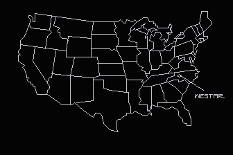 US Map atari screenshot