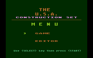 USA Construction Set atari screenshot