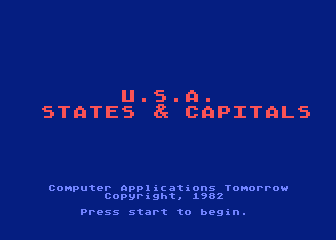 USA - States and Capitals atari screenshot