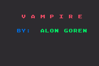 Vampire atari screenshot