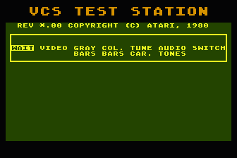 VCS Test Station atari screenshot