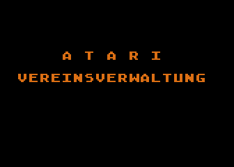 Vereinsverwaltung atari screenshot
