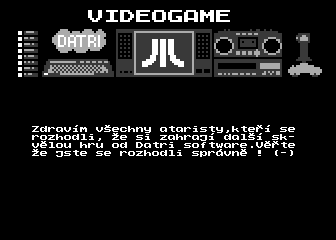 Videogame atari screenshot