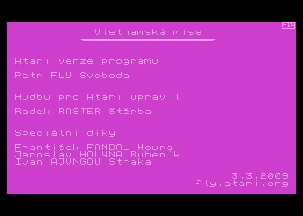 Vietnamska Mise atari screenshot