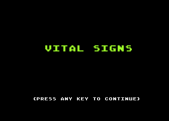 Vital Signs atari screenshot